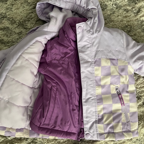 Checked toddler snow jacket 3-1 - Picture 2 of 4